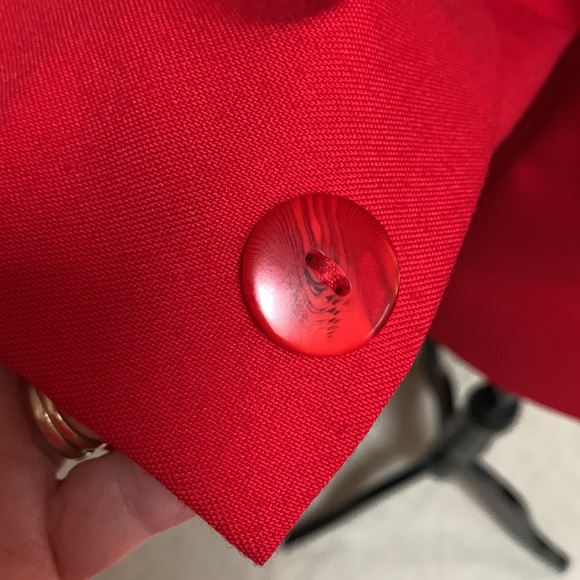 ♥️Classic 80’s Vintage Sasson V Shape Suite Jacket Size Medium Petite - Picture 8 of 9